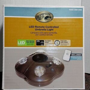 Hampton Bay LED remote Controlled Umɓrella Light..NEW